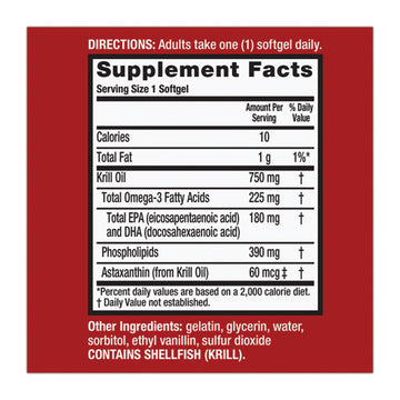 MegaRed® Ultra Concentration Omega-3 Krill Oil Softgel, 120 Count freeshipping - TVN Wholesale